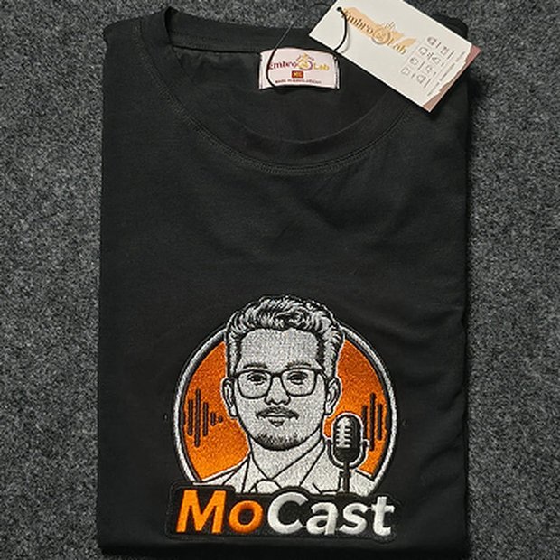 Premium Cotton Embroidered T-Shirt