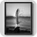 Serene Feather Sunset Framed Wall Art — View 2