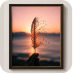 Serene Feather Sunset Framed Wall Art — View 4